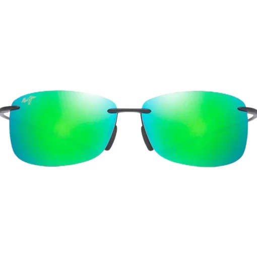Lunettes de soleil Maui Jim Akau Matte Black Mauipure Lt Mauigreen