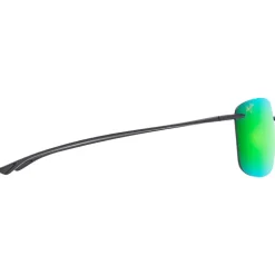 Lunettes de soleil Maui Jim Akau Matte Black Mauipure Lt Mauigreen
