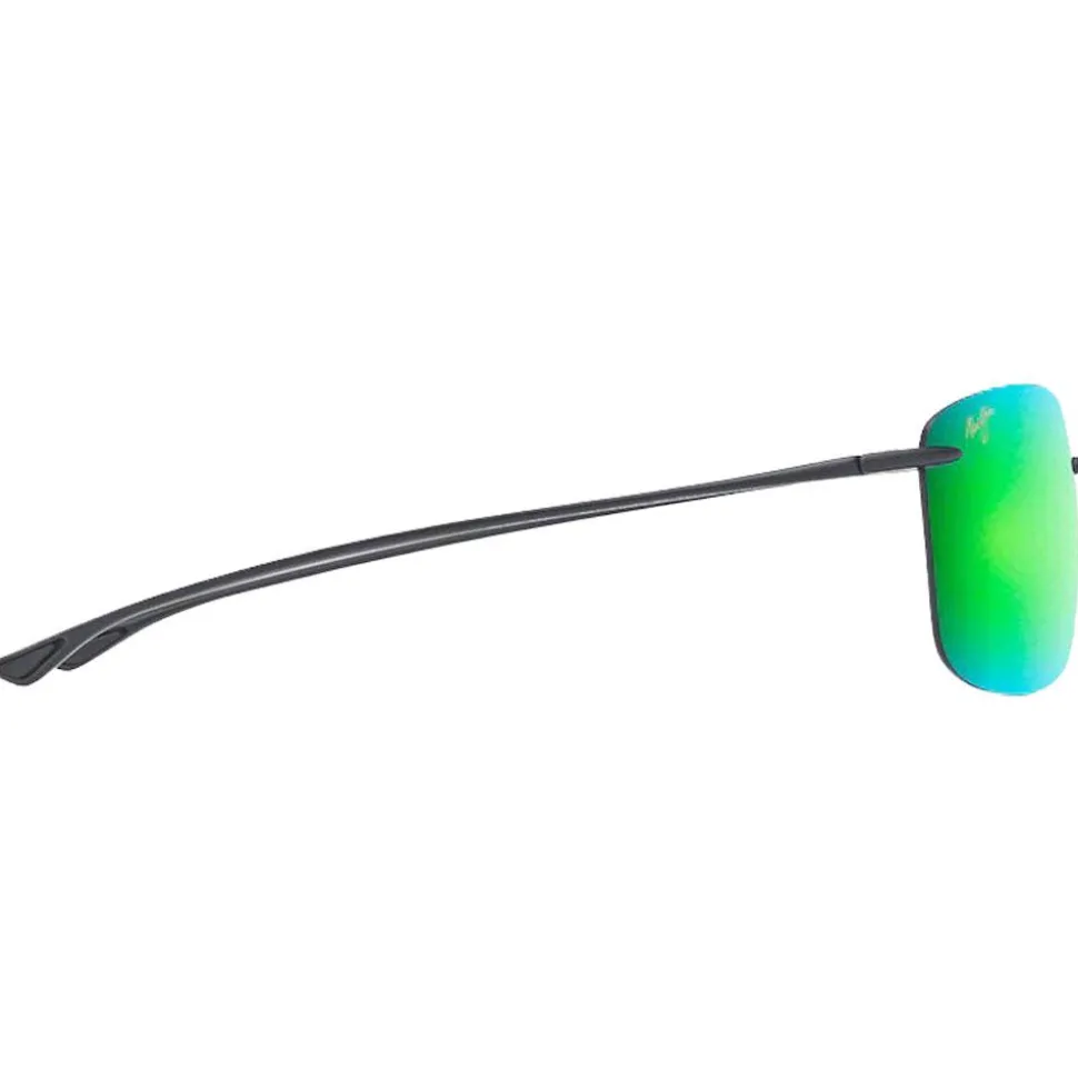 Lunettes de soleil Maui Jim Akau Matte Black Mauipure Lt Mauigreen