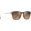 Lunettes de soleil Maui Jim Mana'olana Havane Foncé Brillant Doré Bronze Hcl MauiBrilliant