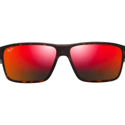 Lunettes de soleil Maui Jim Uila Asian Fit Havane Foncé Mat Hawaii Lava Minéral Superthin