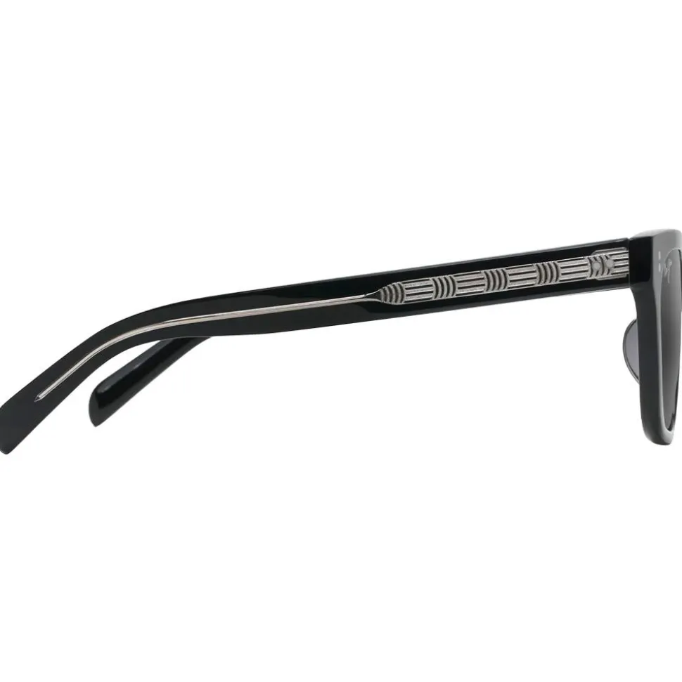 Lunettes de soleil Maui Jim Likeke Noir Crystal Neutral Grey Mineral Superthin