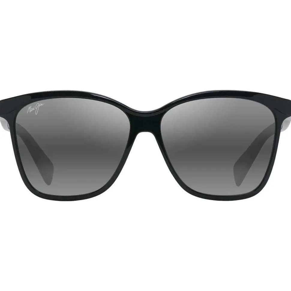 Lunettes de soleil Maui Jim Liquid Sunshine Noir Brillant Gris Neutre MauiPure
