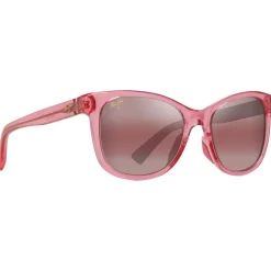Lunettes de soleil Maui Jim Kiopa'a Rose Transparent Brillant Maui Rose Minéral Superthin