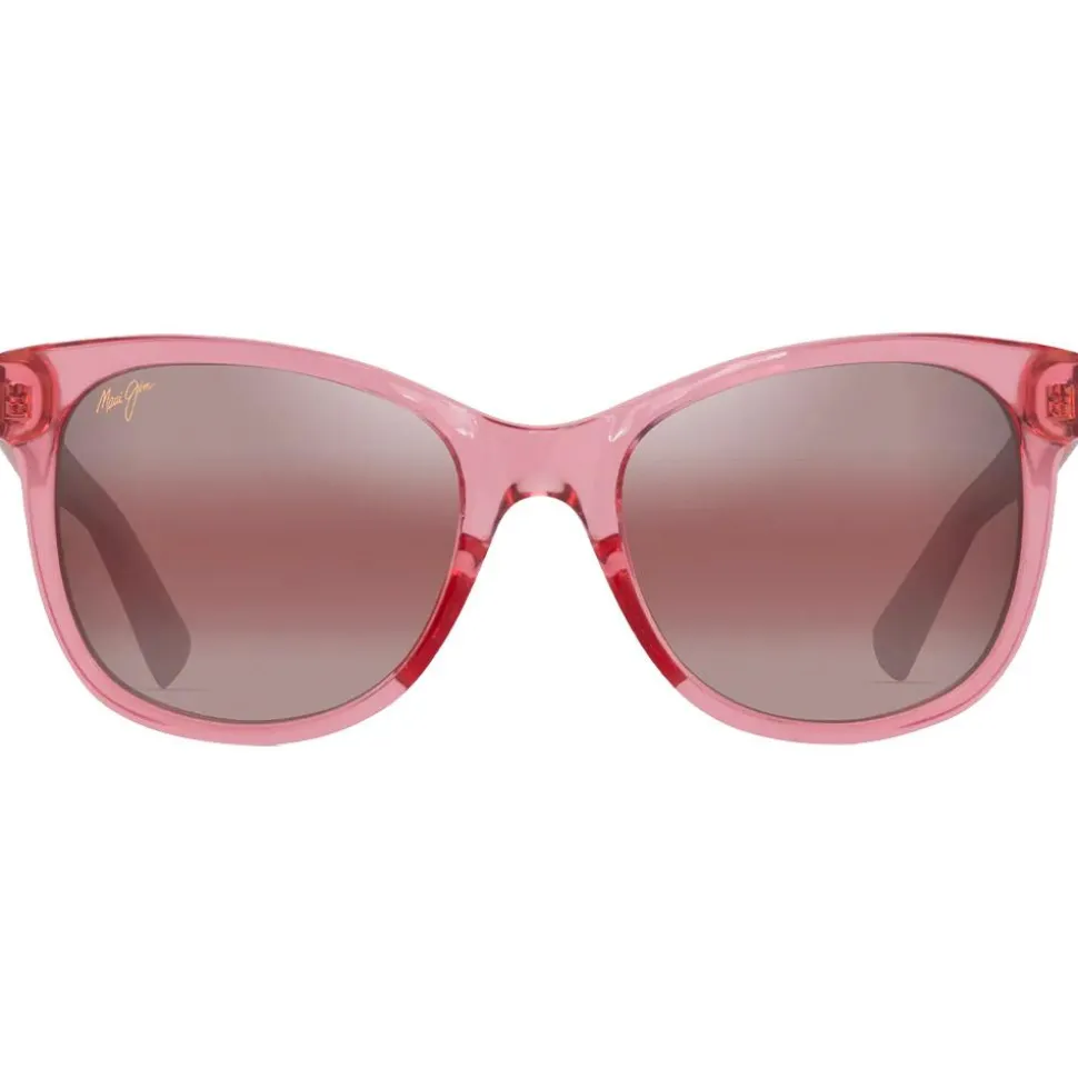 Lunettes de soleil Maui Jim Kiopa'a Rose Transparent Brillant Maui Rose Minéral Superthin