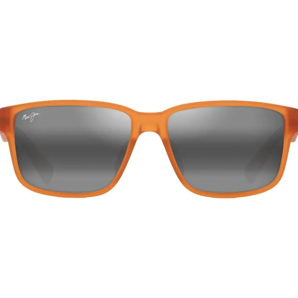 Lunettes de soleil Maui Jim Kuniahi Asian Fit Matte Transparent Orange Neutral Grey MauiPure