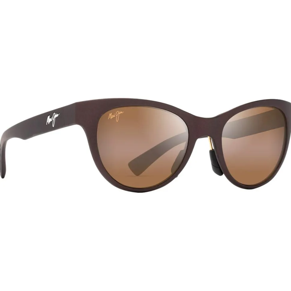 Lunettes de soleil Maui Jim Hulahe Metal Matte Brown Hcl Bronze Mineral Superthin
