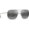 Lunettes de soleil Maui Jim Shark's Cove Titane Neutral Grey MauiBrilliant