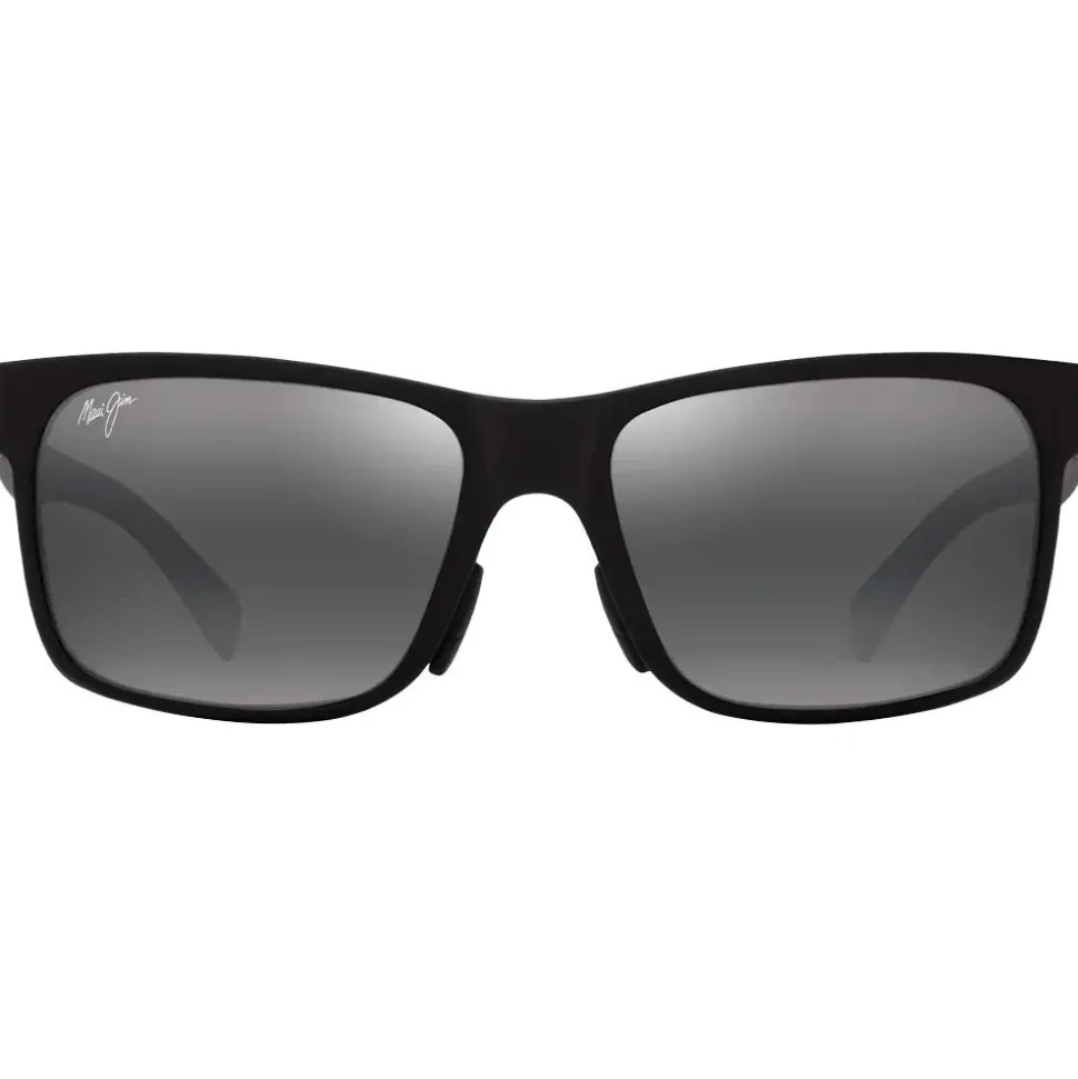 Lunettes de soleil Maui Jim Hoopili Matte Black Neutral Grey Mineral Superthin