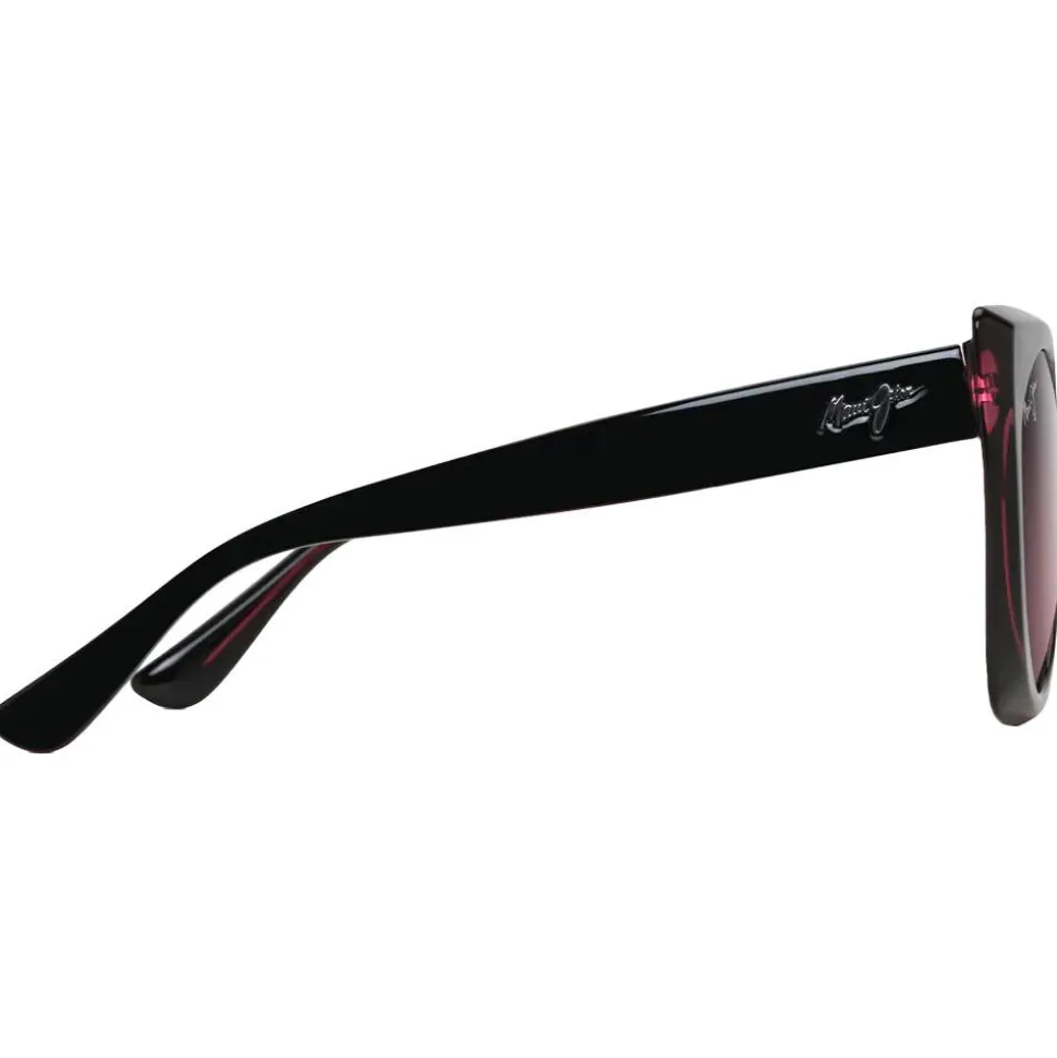 Lunettes de soleil Maui Jim Pakalana Cerise Noire Maui Rose Minéral SuperThin