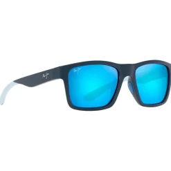 Lunettes de soleil Maui Jim The Flats Bleu Marine Clair Blue Hawaii Mineral Superthin