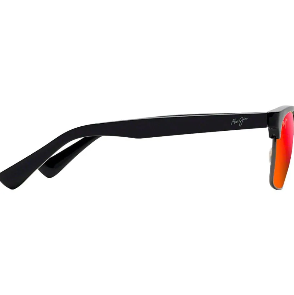 Lunettes de soleil Maui Jim Kawika Brillant Noir Hawaii Lava MauiPure