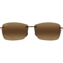 Lunettes de soleil Maui Jim Lighthouse Noir Brillant Hcl Bronze MauiPure
