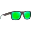 Lunettes de soleil Maui Jim The Flats Marron Menthe MauiGreen Mineral Superthin