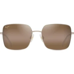 Lunettes de soleil Maui Jim Lipine Shiny Light Gold Bronze Hcl MauiPure