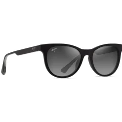 Lunettes de soleil Maui Jim Lonomea Shiny Black Neutral Grey Minéral Superthin