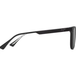 Lunettes de soleil Maui Jim Lonomea Shiny Black Neutral Grey Minéral Superthin