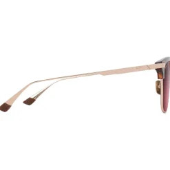 Lunettes de soleil Maui Jim Kalaunu Asian Fit Havane Foncé Brillant Doré Maui Rose MauiBrilliant