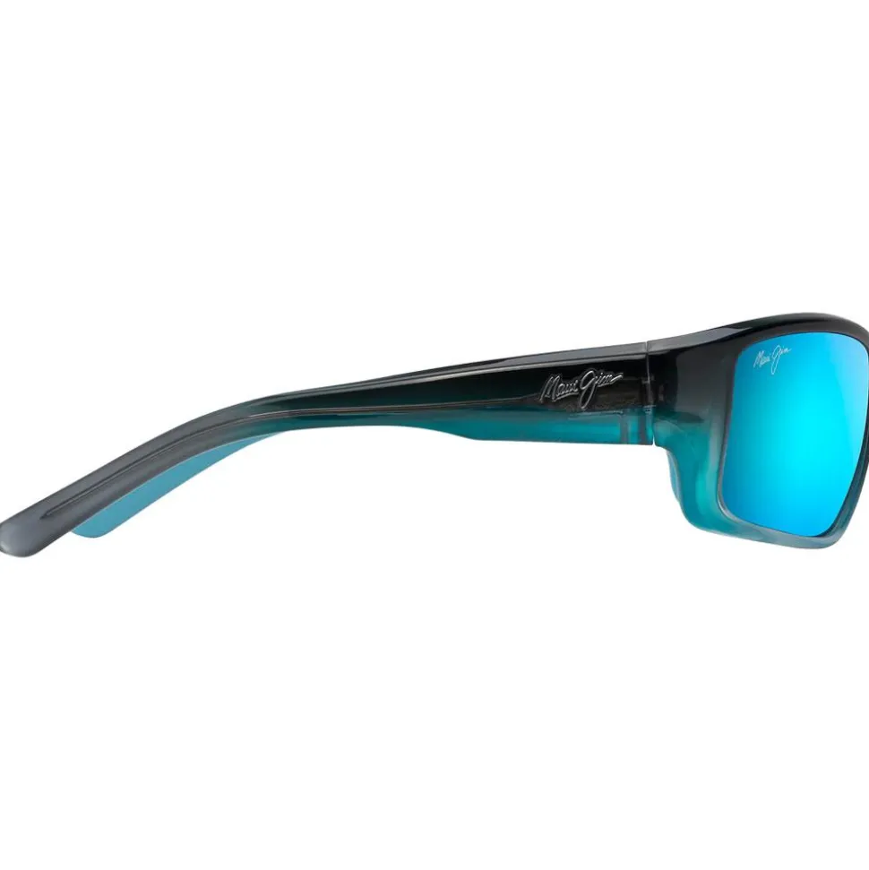 Lunettes de soleil Maui Jim Barrier Reef Bleu Turquoise Bleu Hawaii Mineral Superthin