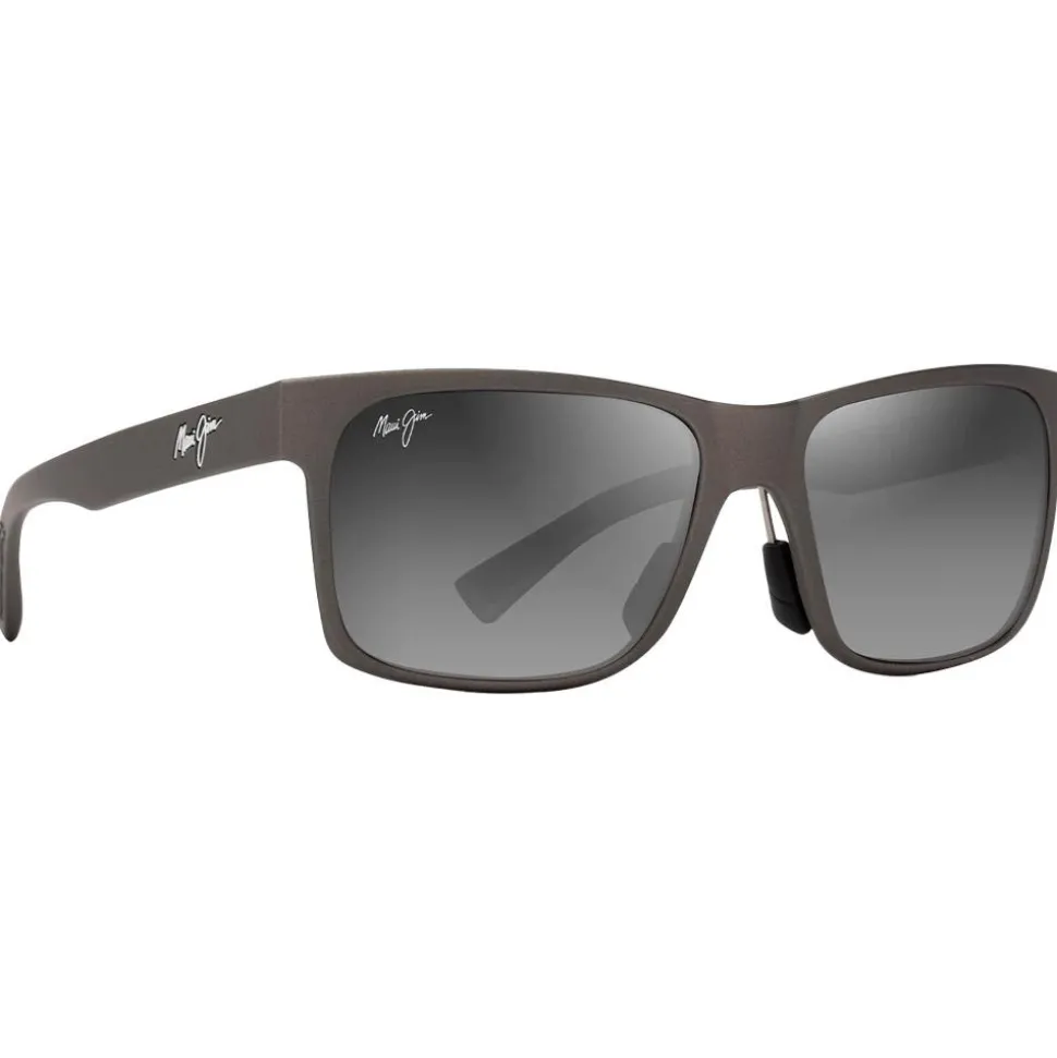 Lunettes de soleil Maui Jim Hoopili Metal Matte Grey Neutral Grey Mineral Superthin