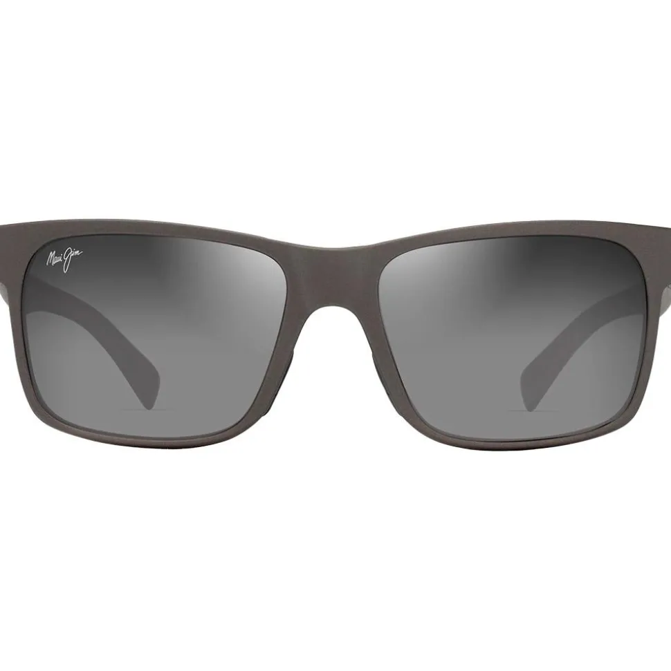 Lunettes de soleil Maui Jim Hoopili Metal Matte Grey Neutral Grey Mineral Superthin