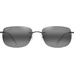 Lunettes de soleil Maui Jim Ohai Gloss Black Gris Neutre MauiBrilliant