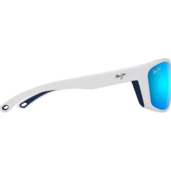 Lunettes de soleil Maui Jim Nuu Landing Blanc Blue Hawaii Mineral Superthin