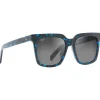 Lunettes de soleil Maui Jim Rooftops Tortue Bleue Neutral Grey Mineral Superthin