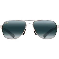 Lunettes de soleil Maui Jim Guardrails Argent Bleu Clair Gris Neutre MauiBrilliant