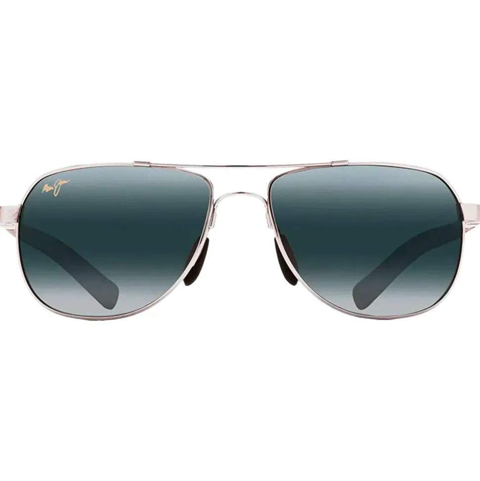 Lunettes de soleil Maui Jim Guardrails Argent Bleu Clair Gris Neutre MauiBrilliant