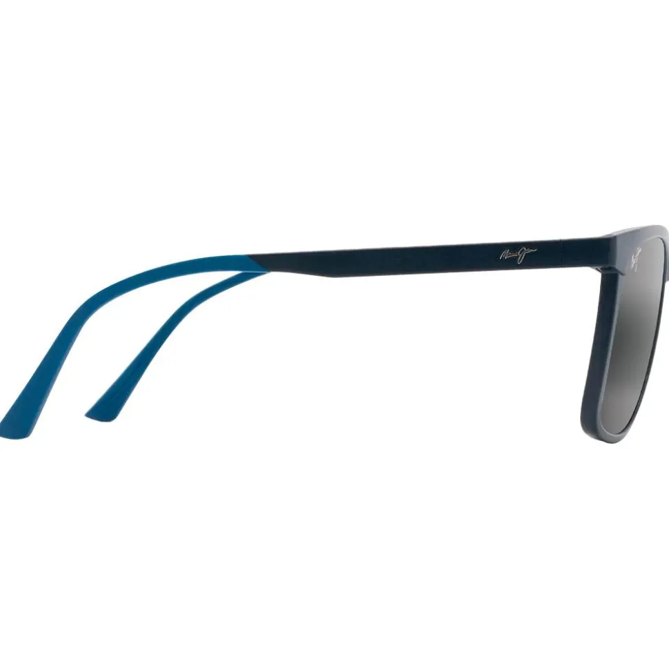 Lunettes de soleil Maui Jim Makamae Bleu Mat Neutral Grey Minéral Superthin