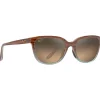 Lunettes de soleil Maui Jim Honi Beige Bleu Bronze Hcl Mineral Superthin