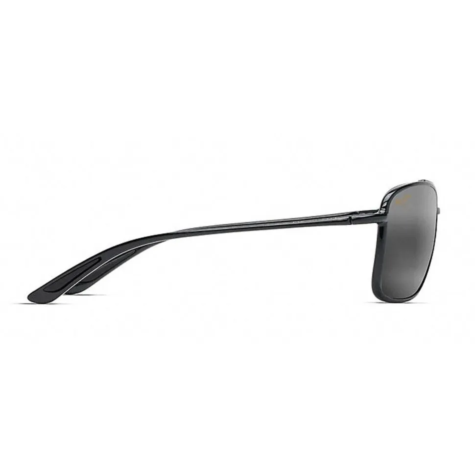 Lunettes de soleil Maui Jim Kaupo Gap Black Gloss Grey Mauibrilliant