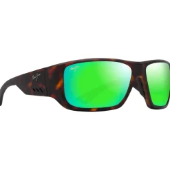 Lunettes de soleil Maui Jim Keha Havane Foncé Mat Maui Green Minéral SuperThin