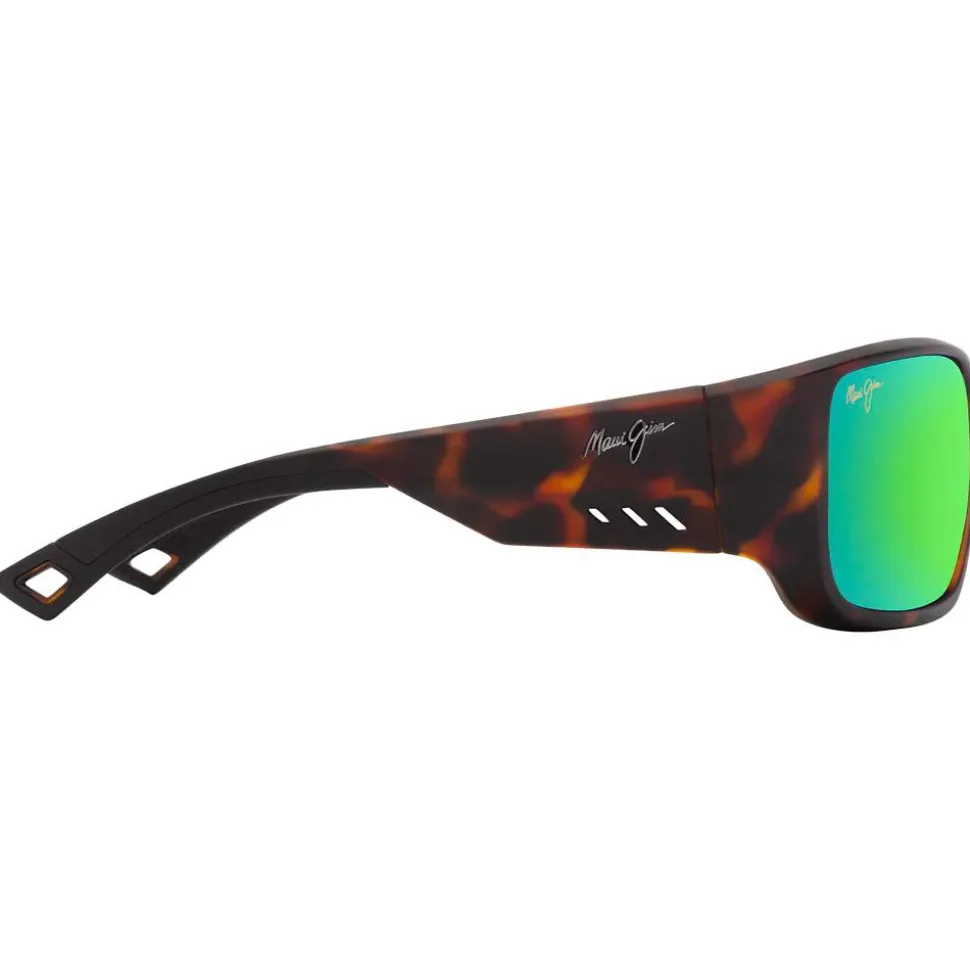 Lunettes de soleil Maui Jim Keha Havane Foncé Mat Maui Green Minéral SuperThin