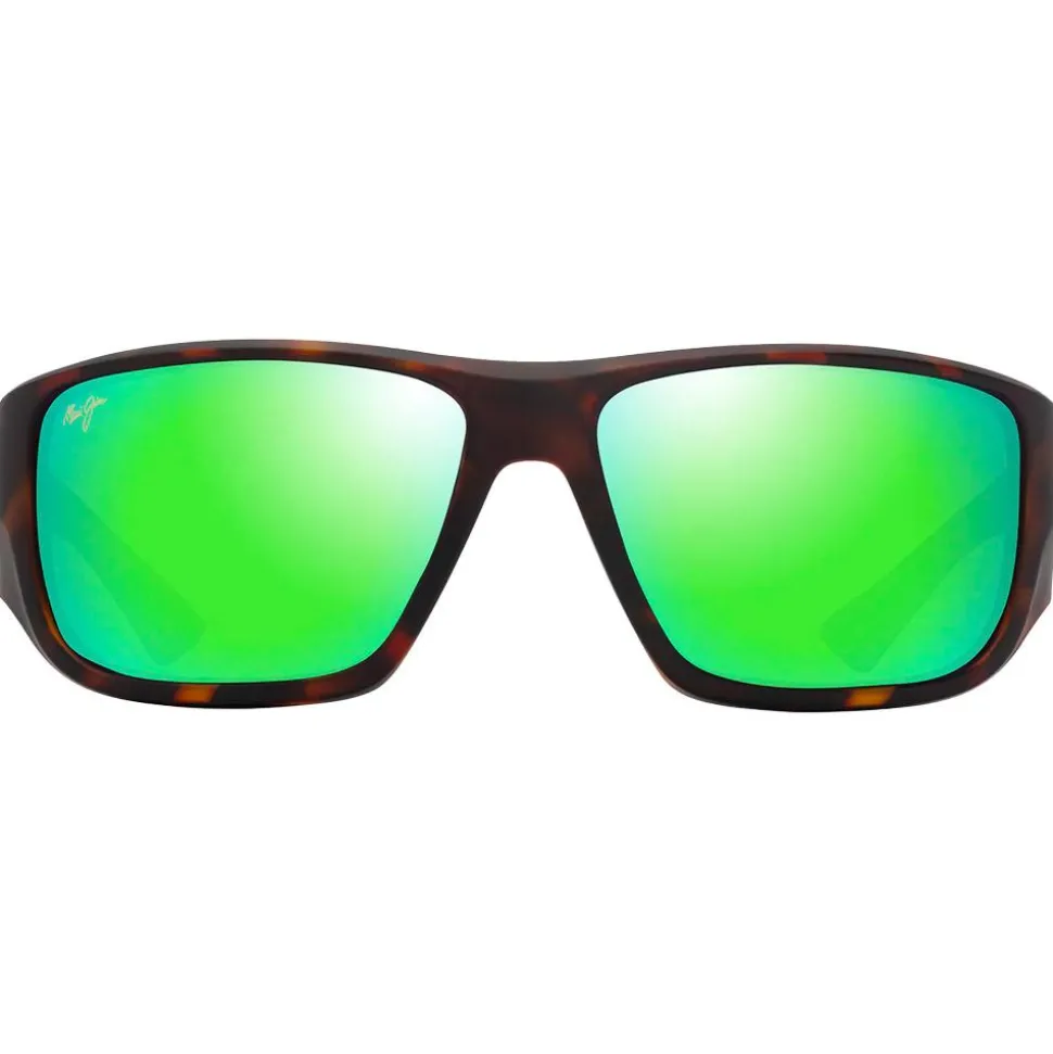 Lunettes de soleil Maui Jim Keha Havane Foncé Mat Maui Green Minéral SuperThin