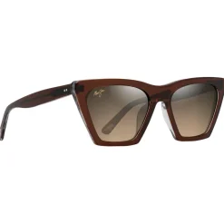 Lunettes de soleil Maui Jim Kini Kini Rootbeer Cristal Bronze Hcl Minéral Superthin