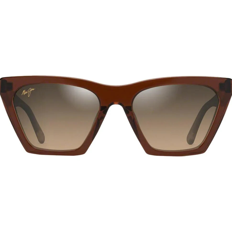 Lunettes de soleil Maui Jim Kini Kini Rootbeer Cristal Bronze Hcl Minéral Superthin