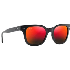 Lunettes de soleil Maui Jim Shore Break Noir Mat Hawaiï Lava Minéral SuperThin