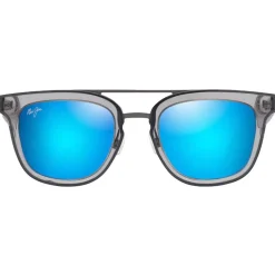 Lunettes de soleil Maui Jim Relaxation Mode Translucent Dove Grey Bleu Hawaï Mineral Superthin