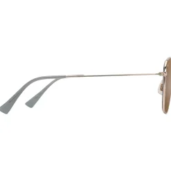 Lunettes de soleil Maui Jim Olali Asian Fit Doré Clair Brillant Vert Gris Hcl Bronze MauiPure