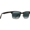 Lunettes de soleil Maui Jim Kawika Brillant Noir Gris Neutre MauiPure