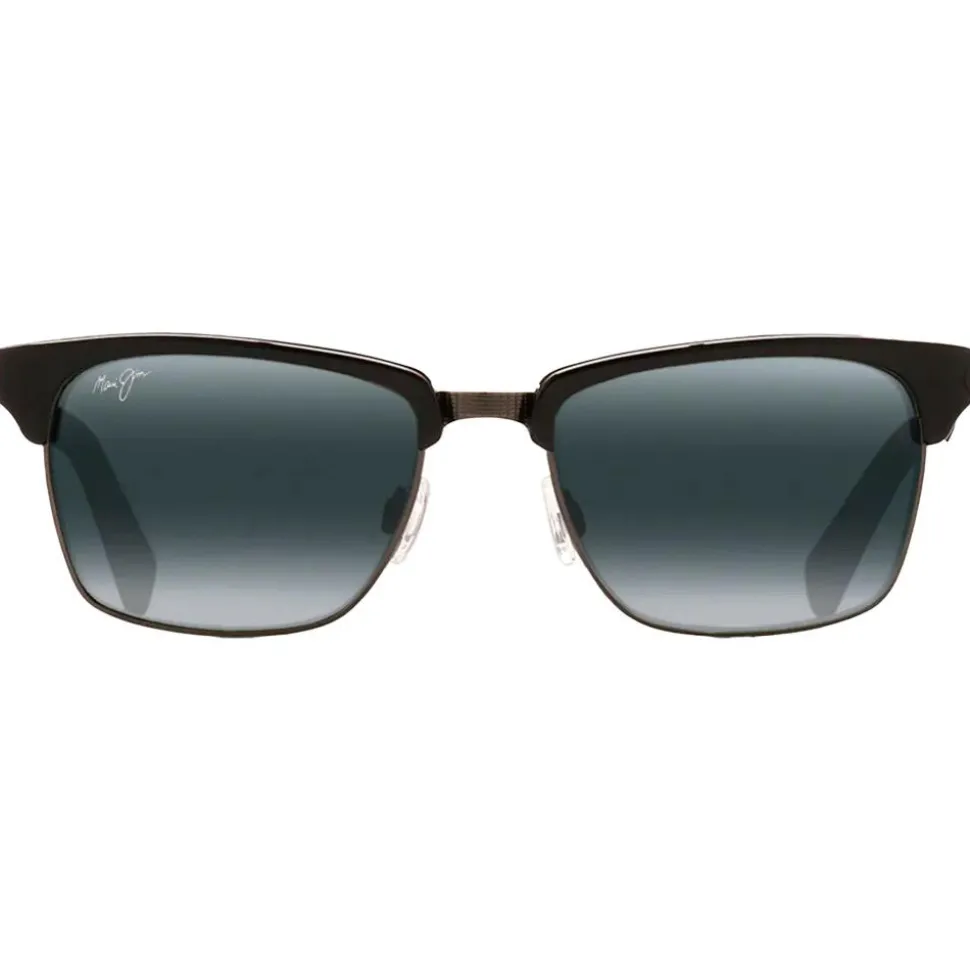 Lunettes de soleil Maui Jim Kawika Brillant Noir Gris Neutre MauiPure
