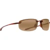 Lunettes de soleil Maui Jim Hookipa Asian Fit Tortoise Hcl Bronze MauiPure