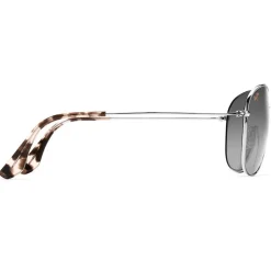 Lunettes de soleil Maui Jim Cliff House Matte Silver Gris Neutre Evolution Maui Gradient