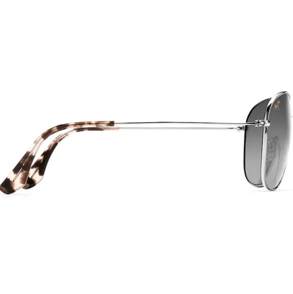 Lunettes de soleil Maui Jim Cliff House Matte Silver Gris Neutre Evolution Maui Gradient