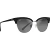 Lunettes de soleil Maui Jim Lokelani Noir Argent Gris Neutre MauiBrilliant