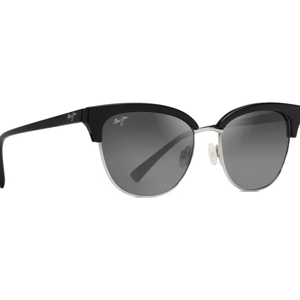 Lunettes de soleil Maui Jim Lokelani Noir Argent Gris Neutre MauiBrilliant