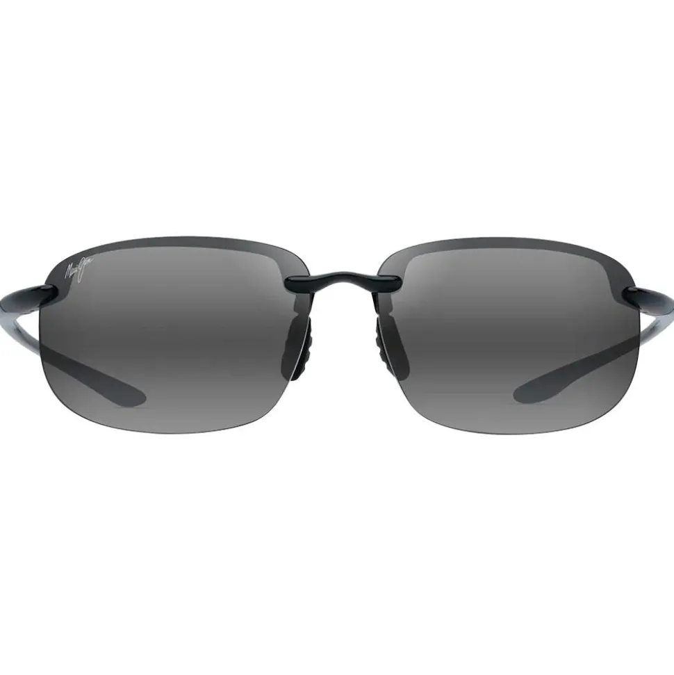 Lunettes de soleil Maui Jim Ho'okipa Xlarge Noir Brillant Neutral Grey MauiPure