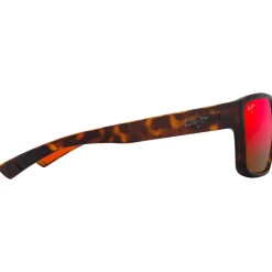 Lunettes de soleil Maui Jim Uila Havane Foncé Mat Orange Hawaii Lava Minéral Superthin